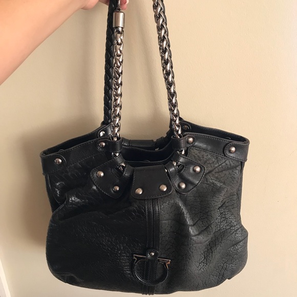 ferragamo black purse